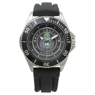 Veteraan van het Chaplain Corps Army Horloge