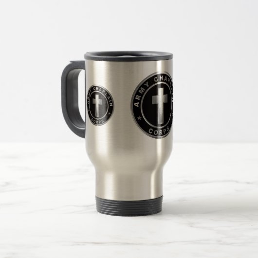 Veteraan van het Chaplain Corps Army Reisbeker (Voorkant links)