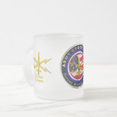 Veteraan van het Cyberkorps Matglas Koffiemok (Voorkant links)