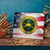 Veteraan van het leger fotoplaat (Zijkant)