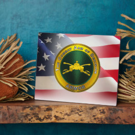 Veteraan van het leger fotoplaat