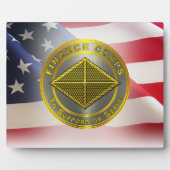 Veteraan van het leger van de financiers fotoplaat (Voorkant)