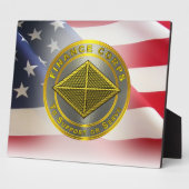 Veteraan van het leger van de financiers fotoplaat (Zijkant)