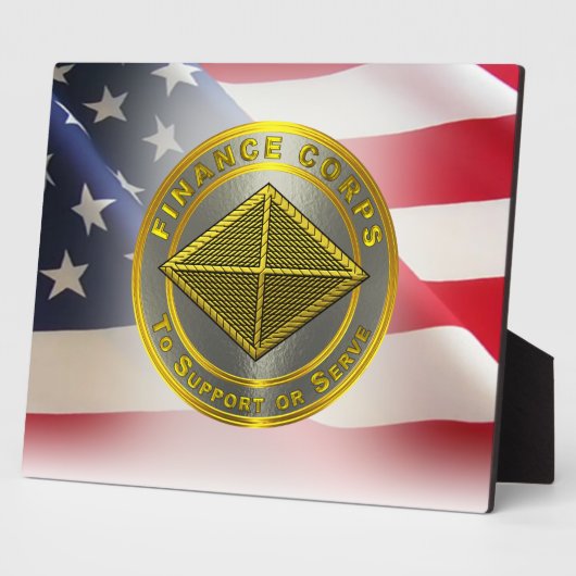 Veteraan van het leger van de financiers fotoplaat (Zijkant)