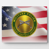 Veteraan van het leger van de militaire politie fotoplaat (Voorkant)