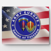 Veteraan van het Leger van het Leger Europa Fotoplaat (Voorkant)