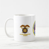 Veteraan van het leger van Proud Quartermaster Koffiemok (Links)