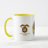 Veteraan van het leger van Proud Quartermaster Mok (Links)