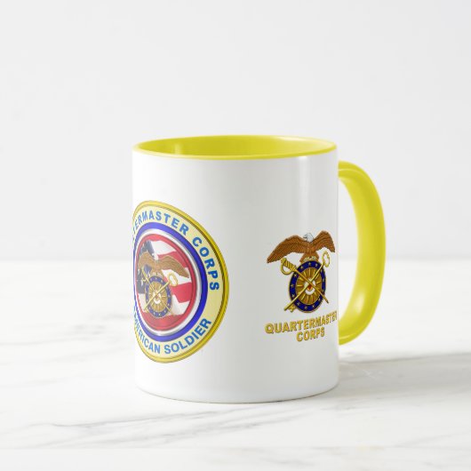 Veteraan van het leger van Proud Quartermaster Mok (Voorkant rechts)