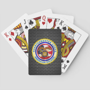 Veteraan van het leger van Proud Quartermaster Pokerkaarten