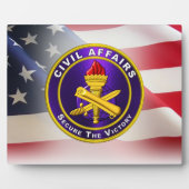 Veteraan van het leger voor civiele zaken fotoplaat (Voorkant)