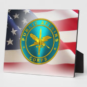 Veteraan van het leger voor openbare aangelegenhed fotoplaat (Zijkant)