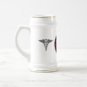 Veteraan van het medisch korps bierpul (Links)