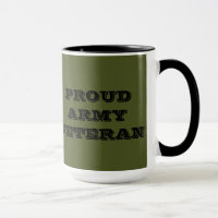 Veteraan van het mok Proud Leger
