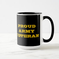 Veteraan van het mok Proud Leger