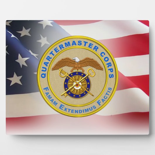 Veteraan van het Quartermaster Corps Leger Fotoplaat (Voorkant)