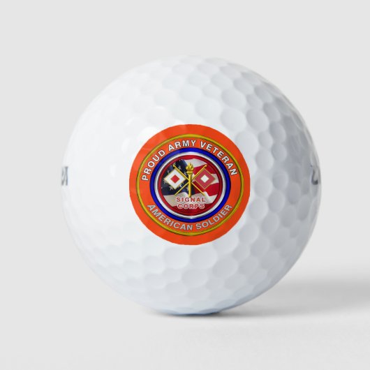 Veteraan van het rode legersignaal golfballen (Voorkant)