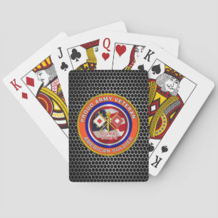 Veteraan van het rode legersignaal pokerkaarten
