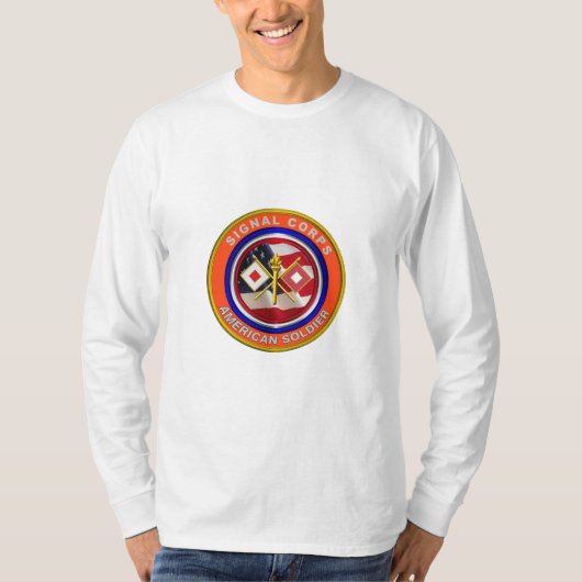 Veteraan van het rode legersignaal t-shirt (Voorkant)