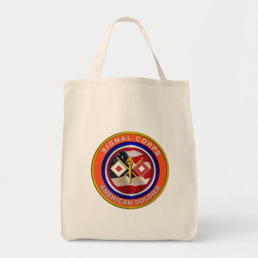 Veteraan van het rode legersignaal tote bag (Voorkant)