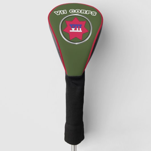 Veteraan van het VII Corps Golfheadcover (Voorkant)