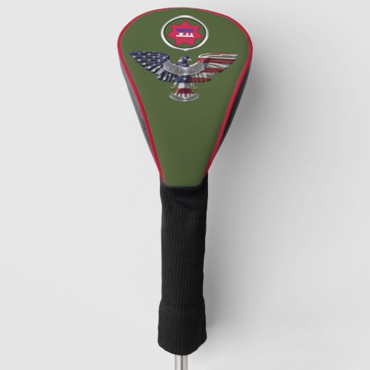 Veteraan van het VII Corps Golfheadcover (Voorkant)