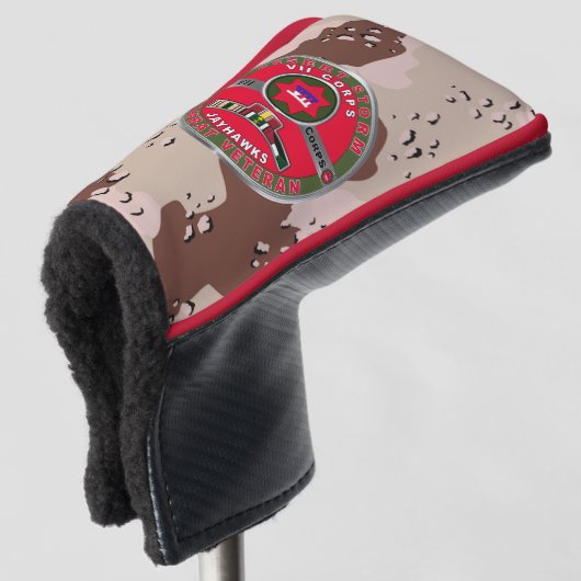 Veteraan van VII Corps Desert Storm Golfheadcover (3/4 voorkant)