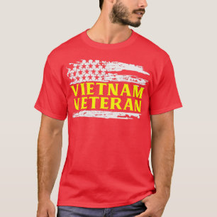 Veteraan Veteraan van de Amerikaanse vlag Vietnam T-shirt