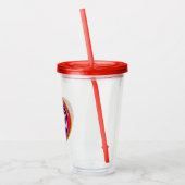 Veteraan Veteraan Veldartillerie Soldaat van het r Acryl Drinkbeker (Links)