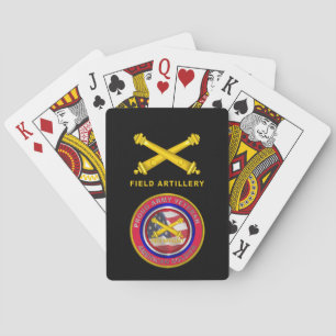 Veteraan Veteraan Veldartillerie Soldaat van het r Pokerkaarten