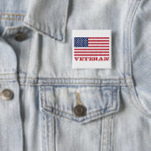 veteraan vierkante button 5,1 cm (In situ)