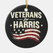 Veteraan voor Harris Kamala Harris Army Election Keramisch Ornament (Voorkant)