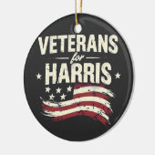 Veteraan voor Harris Kamala Harris Army Election Keramisch Ornament (Links)