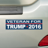 Veteraan voor Trump 2016 Bumpersticker (Op auto)