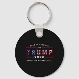 Veteraan voor Trump 2020&# - Houd onze militaire  Sleutelhanger