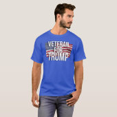 Veteraan voor Trump T-shirt (Voorkant volledig)
