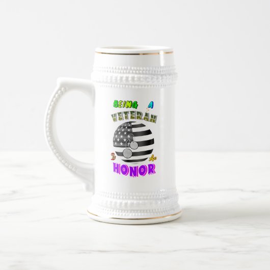 Veteraan Zijn Is Een Eer Bierpul (Links)