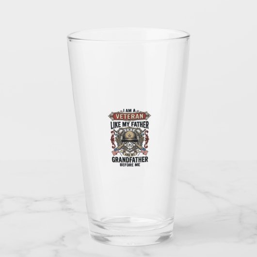 Veteraan zoals mijn vader en grootvader voor mij o glas (Voorkant)