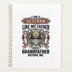 Veteraan zoals mijn vader grootvader voor mij ontw planner
