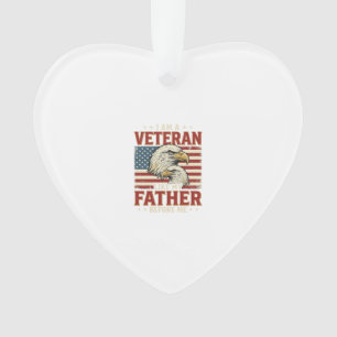 Veteraan zoals mijn vader voor mij Eagle T-shirt_1 Ornament