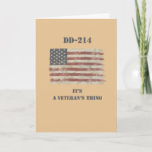 Veteraan's DD-214 Patriottisch