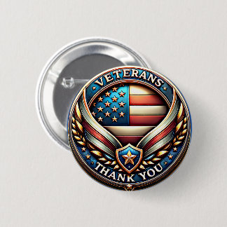 Veteraan's Thank You Day Ronde Button 5,7 Cm