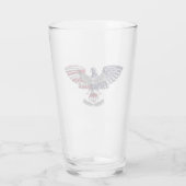 Veteran American Eagle "Proud to Served" Glas (Achterkant)