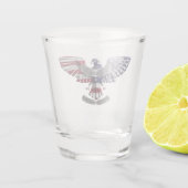 Veteran American Eagle "Proud to Served" Shot Glas (Achterkant)