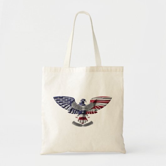 Veteran American Eagle "Proud to Served" Tote Bag (Voorkant)
