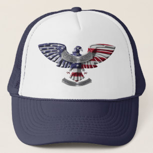 Veteran American Eagle "Proud to Served" Trucker Pet