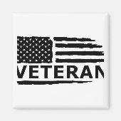 Veteran American Flag Magneet (Voorkant)