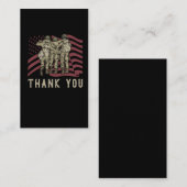 Veteran American Flag Proud Soldaten Dank u Visitekaartje (Voorkant / Achterkant)