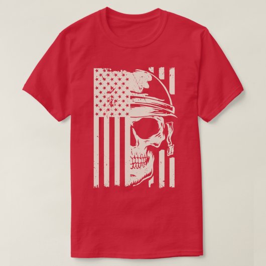 Veteran American Flag T-shirt (Design voorkant)