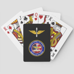 Veteran Aviation Black van het leger Pokerkaarten